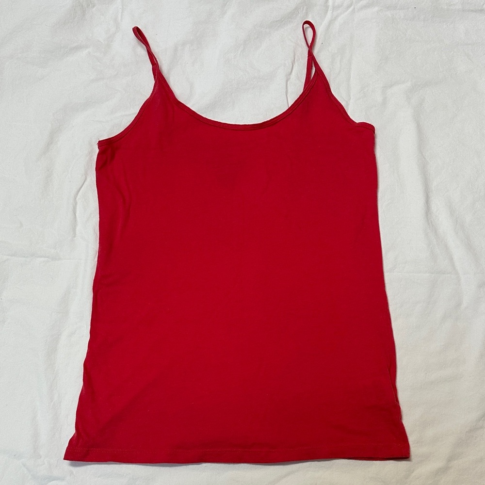 Red Women's Spaghetti Strap Tank Top